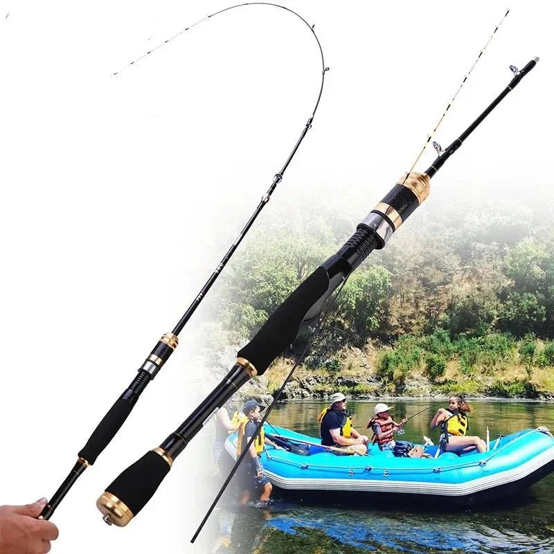 Vara de Pesca Elite de Fibra de Carbono 25lbs - 2 SEÇÕES/1,20m